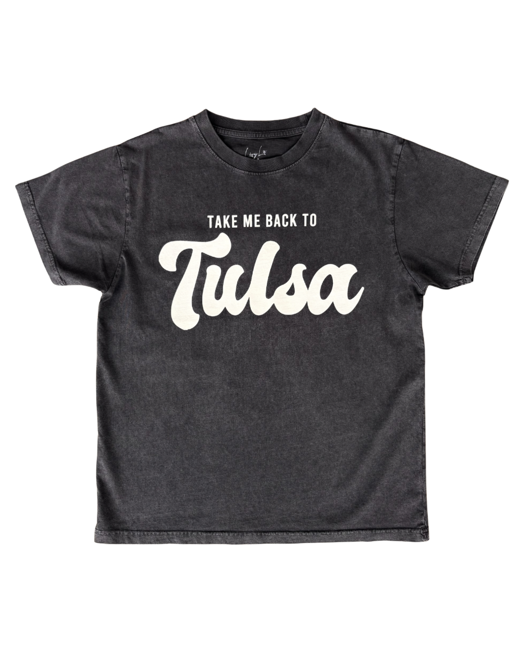 Take Me Back to Tulsa Charcoal Tshirt