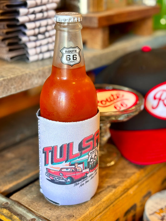 Route 66 Tulsa Classic Car Koozie