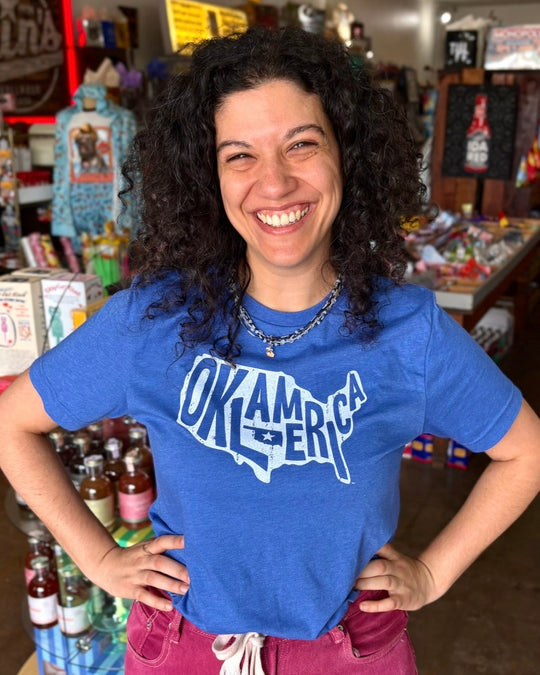 Oklamerica Tshirt Blue