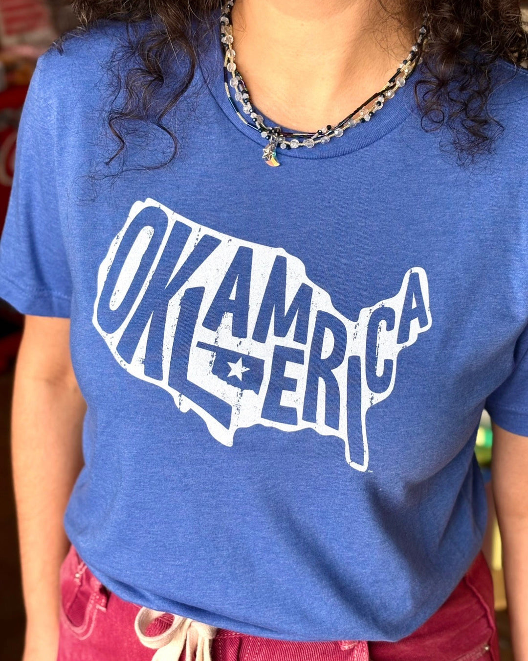 Oklamerica Tshirt Blue