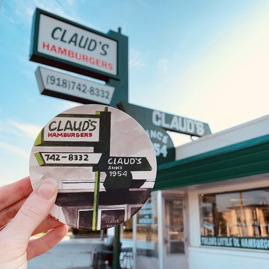 Claud’s Hamburgers Coaster
