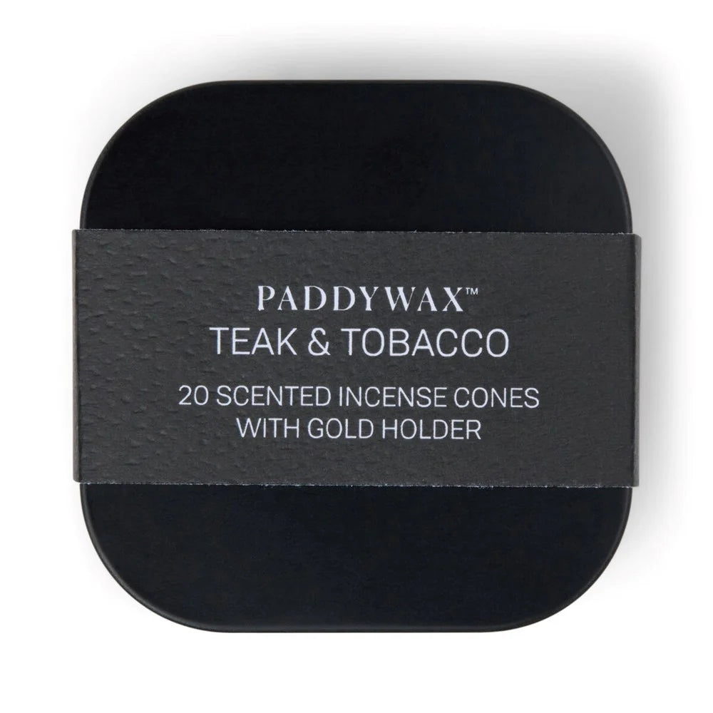 Teak & Tobacco Metal Incense Tin
