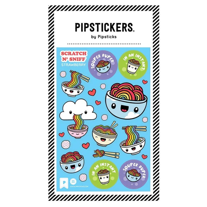 Instant Happiness Rainbow Ramen Scratch 'n Sniff Sticker Sheet