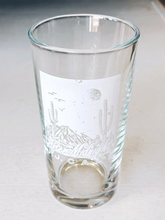 White JJ Cale Pint Glass