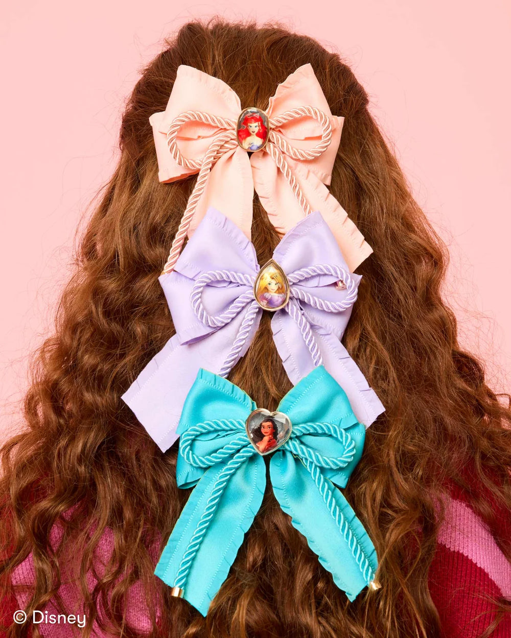 Princesses 3 Piece Hair Bows