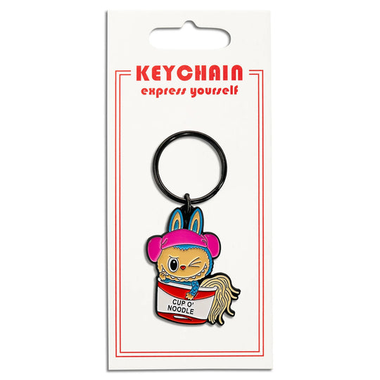 Labubu Ramen Cup Keychain