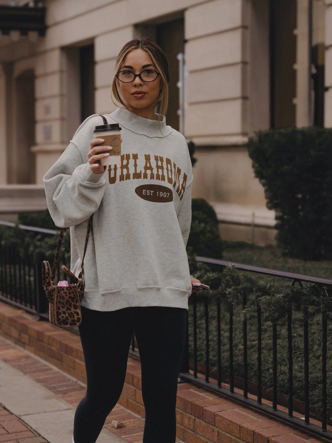 Oklahoma Est. 1907 Western Mock-Neck Sweatshirt