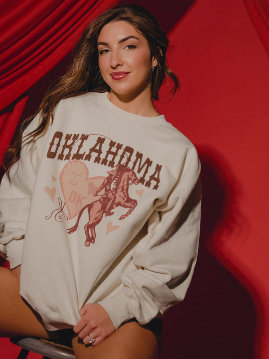 Oklahoma Hearts and Horses Sweatshirt