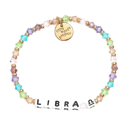 Libra Venus bracelet pastel crystal zodiac Libra bracelet by Little Words Project