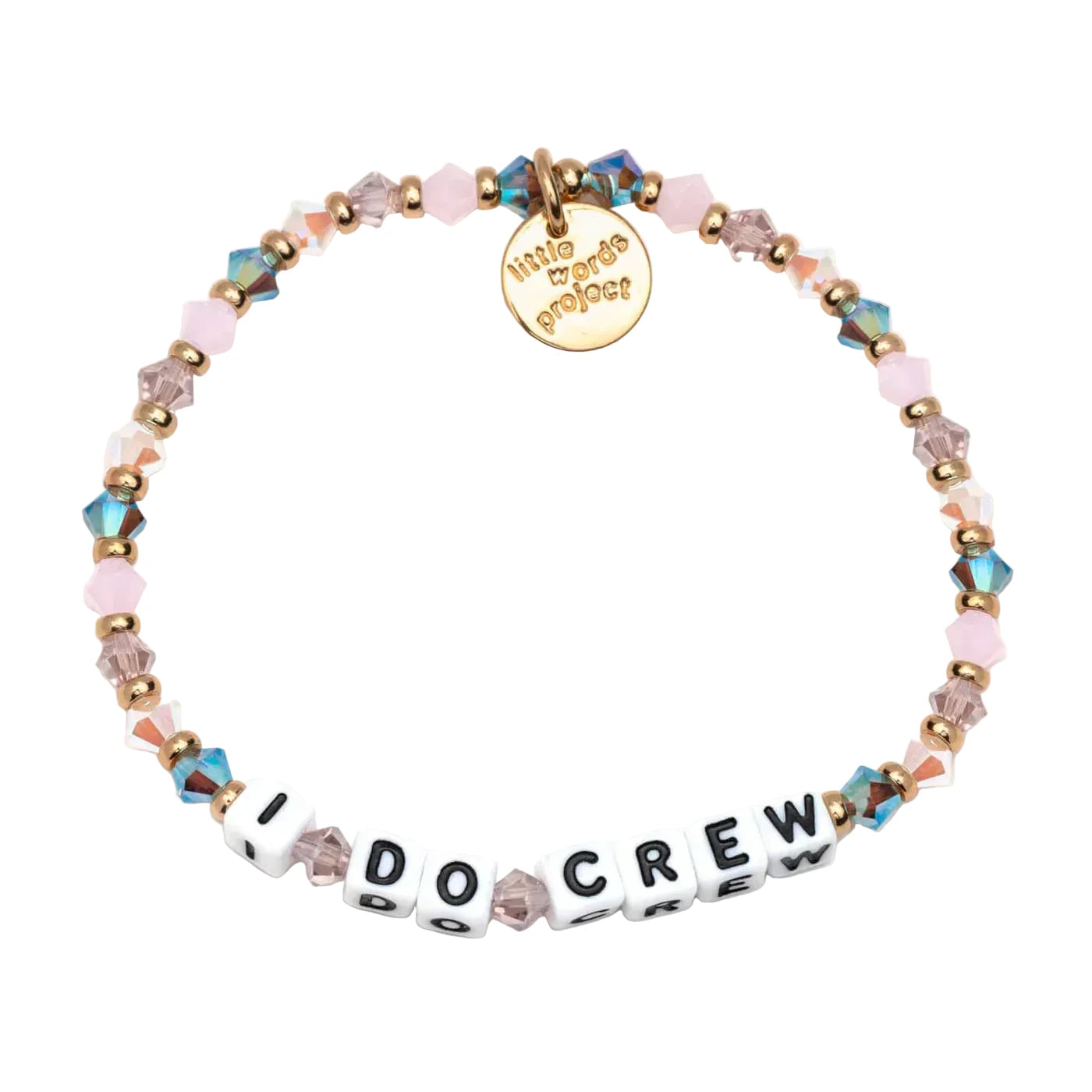 I Do Crew Bouquet bracelet pastel beaded bridal bracelet by Little Words Project