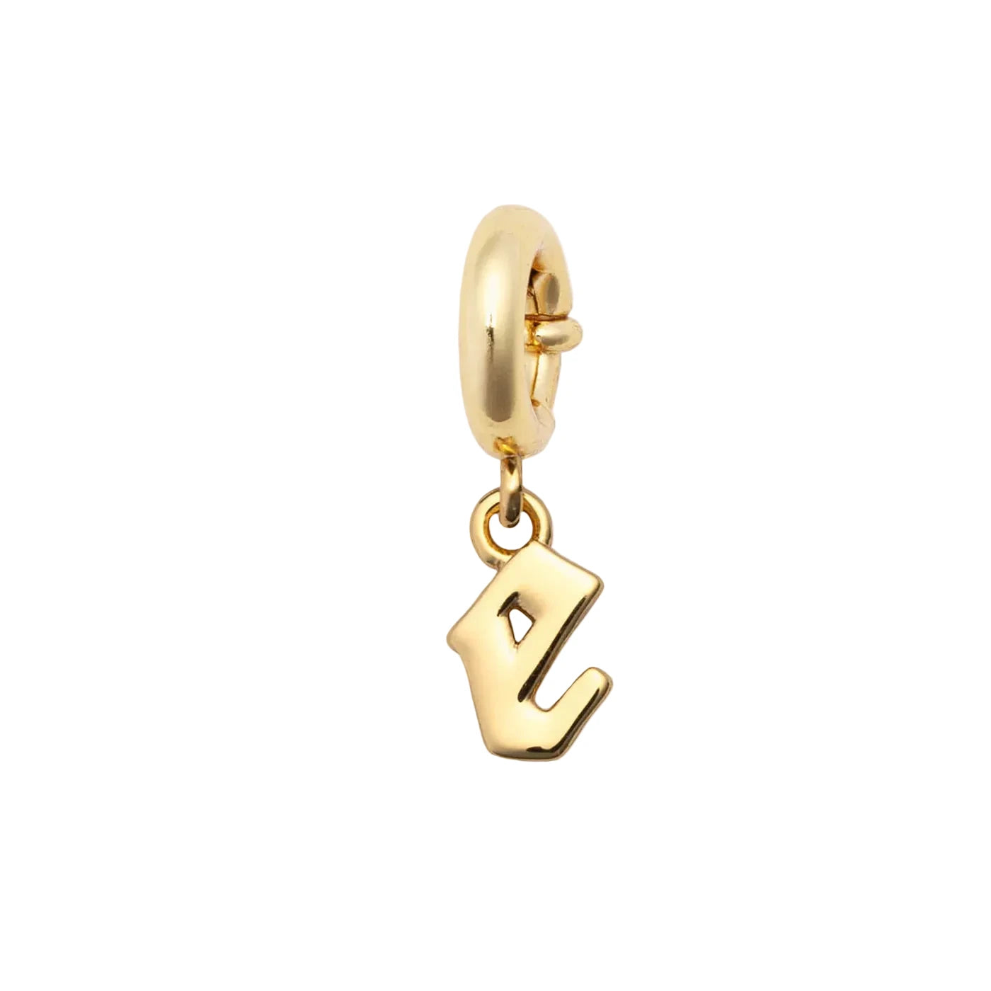 Little Words Project Gothic letter charm E bracelet charm