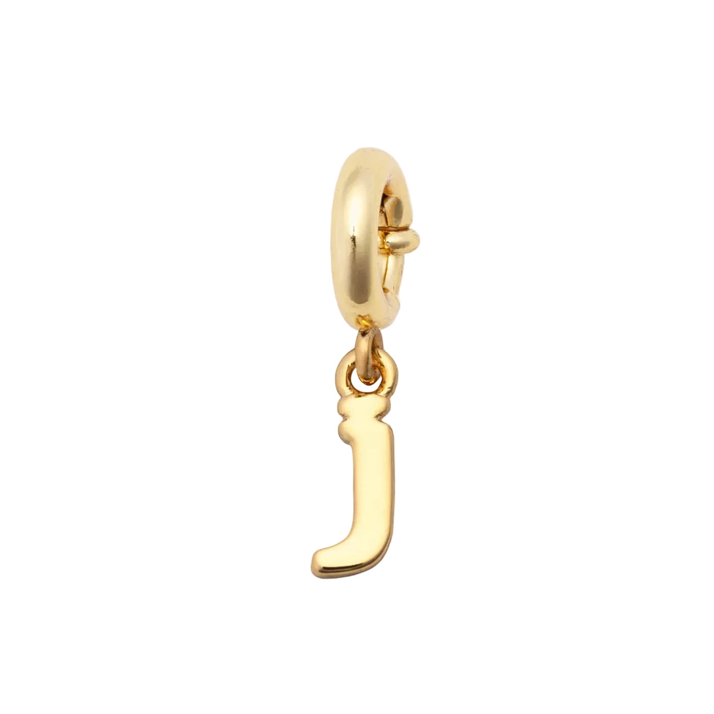 Little Words Project Gothic letter charm J bracelet charm