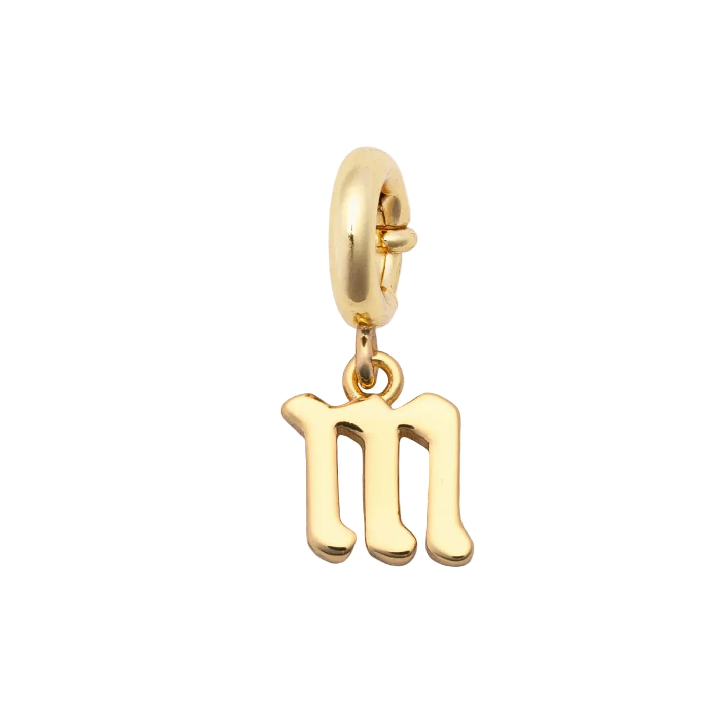 Little Words Project Gothic letter charm M bracelet charm