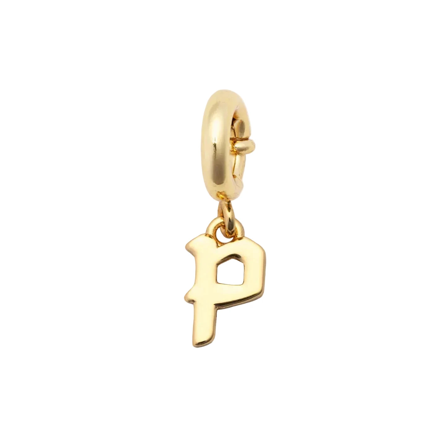 Little Words Project Gothic letter charm P bracelet charm