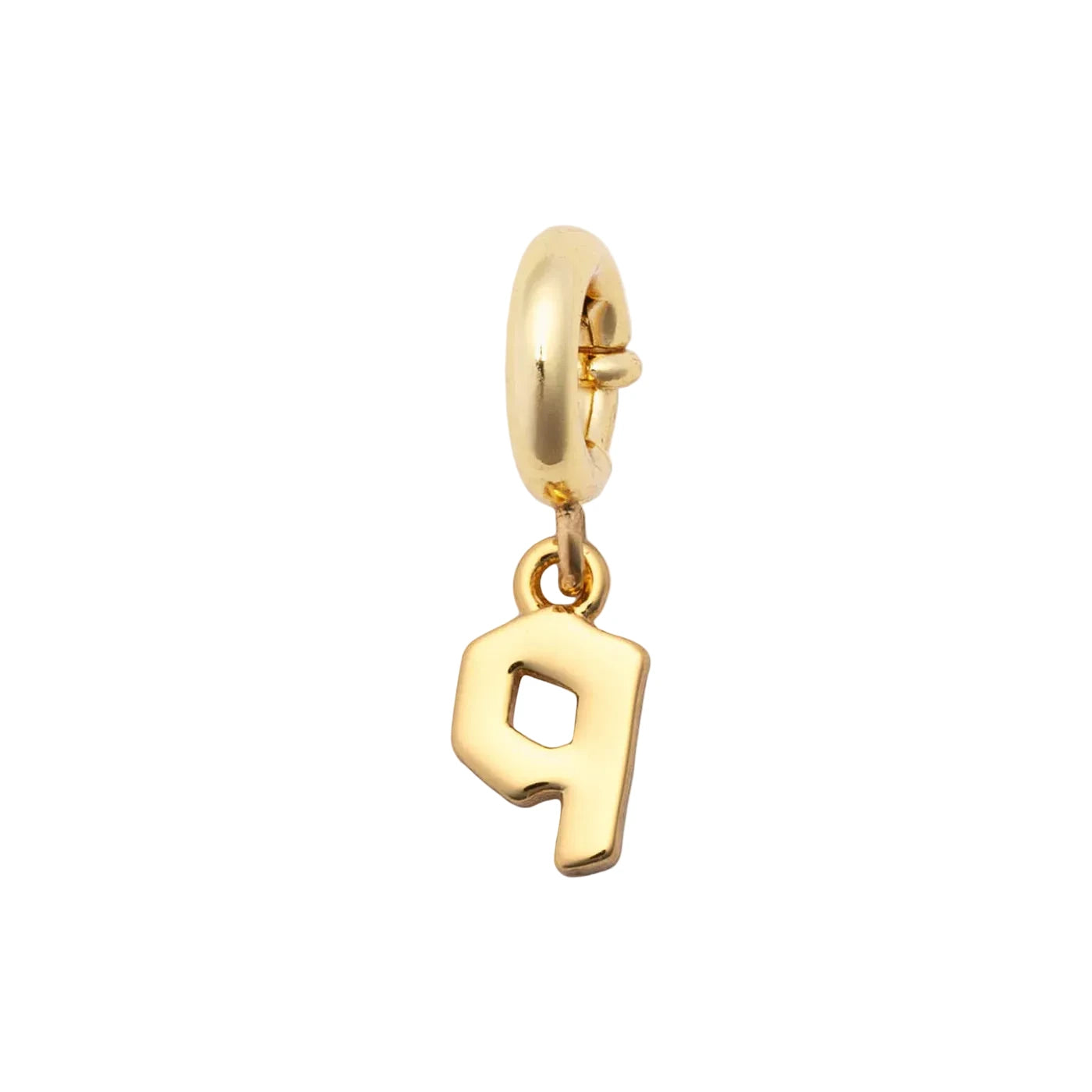 Little Words Project Gothic letter charm Q bracelet charm
