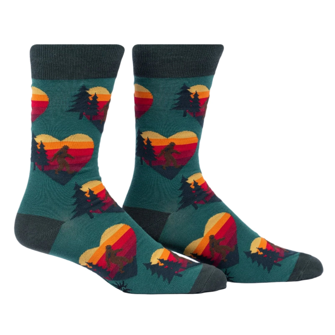 Seeking Sasquatch Men's Crew Socks
