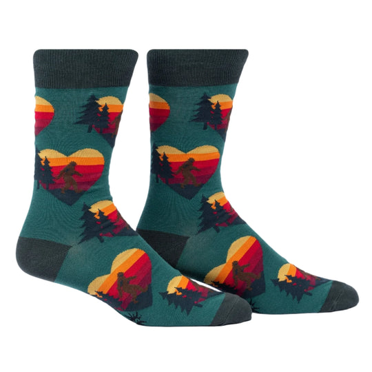 Seeking Sasquatch Men's Crew Socks
