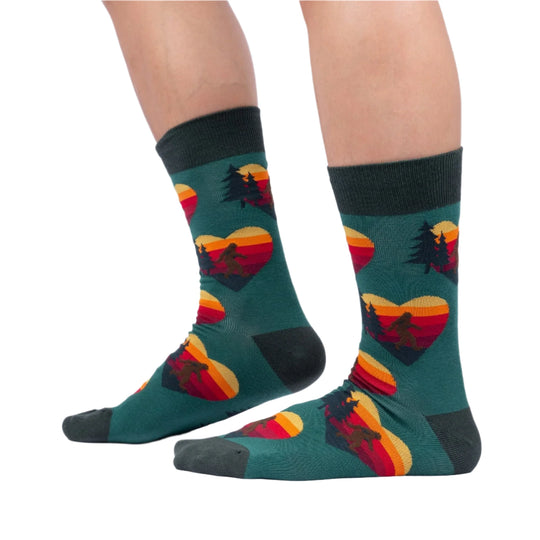 Seeking Sasquatch Men's Crew Socks