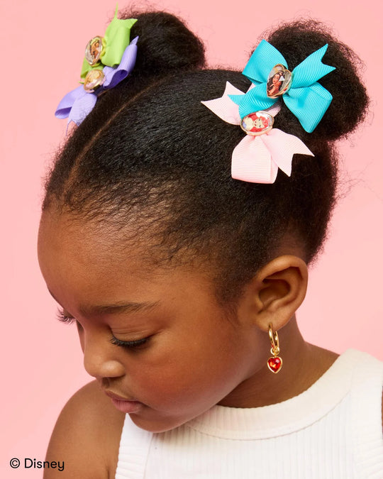 Princesses 5 Piece Mini Hair Bows