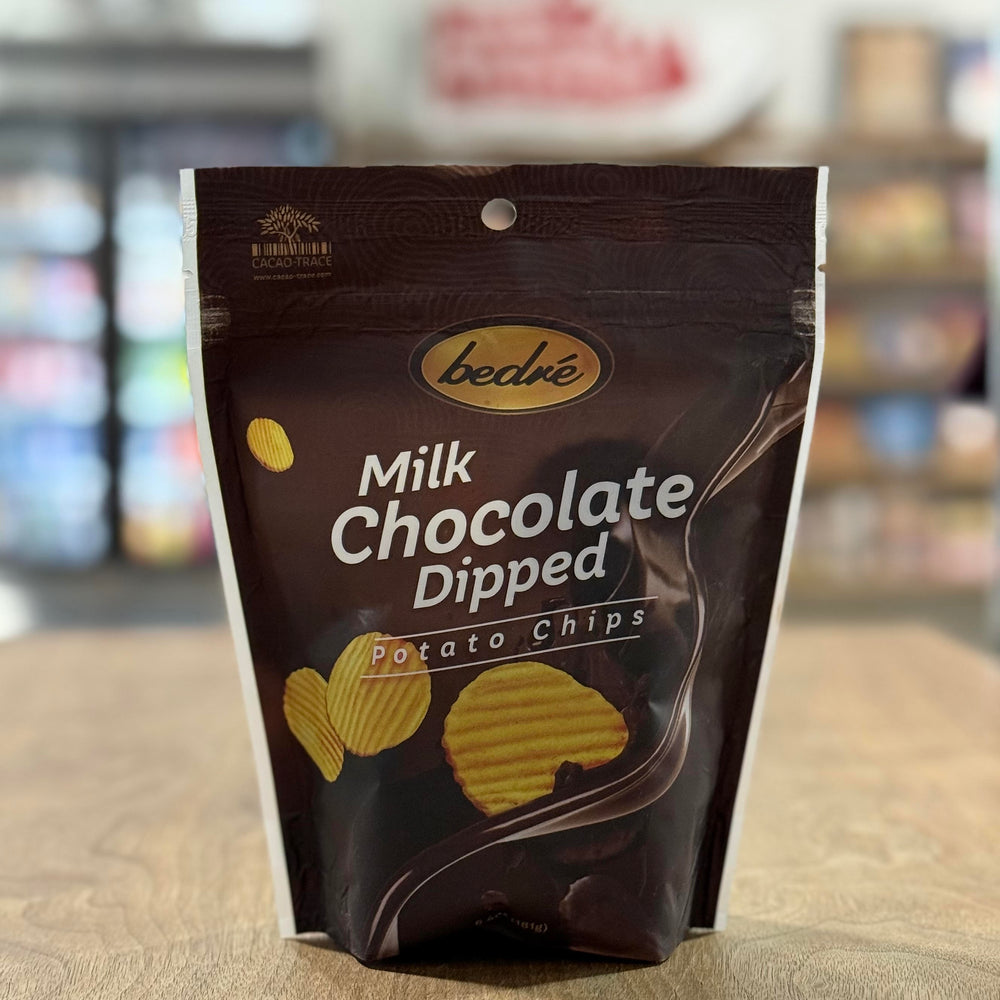 Milk Chocolate Wavy Potato Chips - Bedre Chocolates