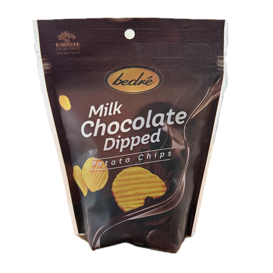 Milk Chocolate Wavy Potato Chips - Bedre Chocolates