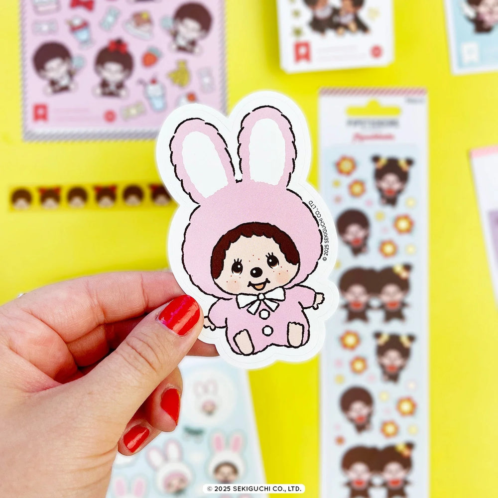 Monchhichi & Chimutan Cotton Candy Scratch 'n Sniff Sticker and Mega Sticker