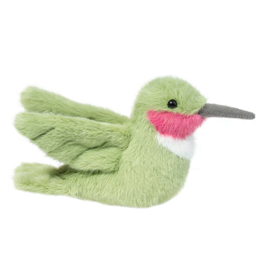 Nectar Hummingbird stuffed animal by Douglas with colorful wings