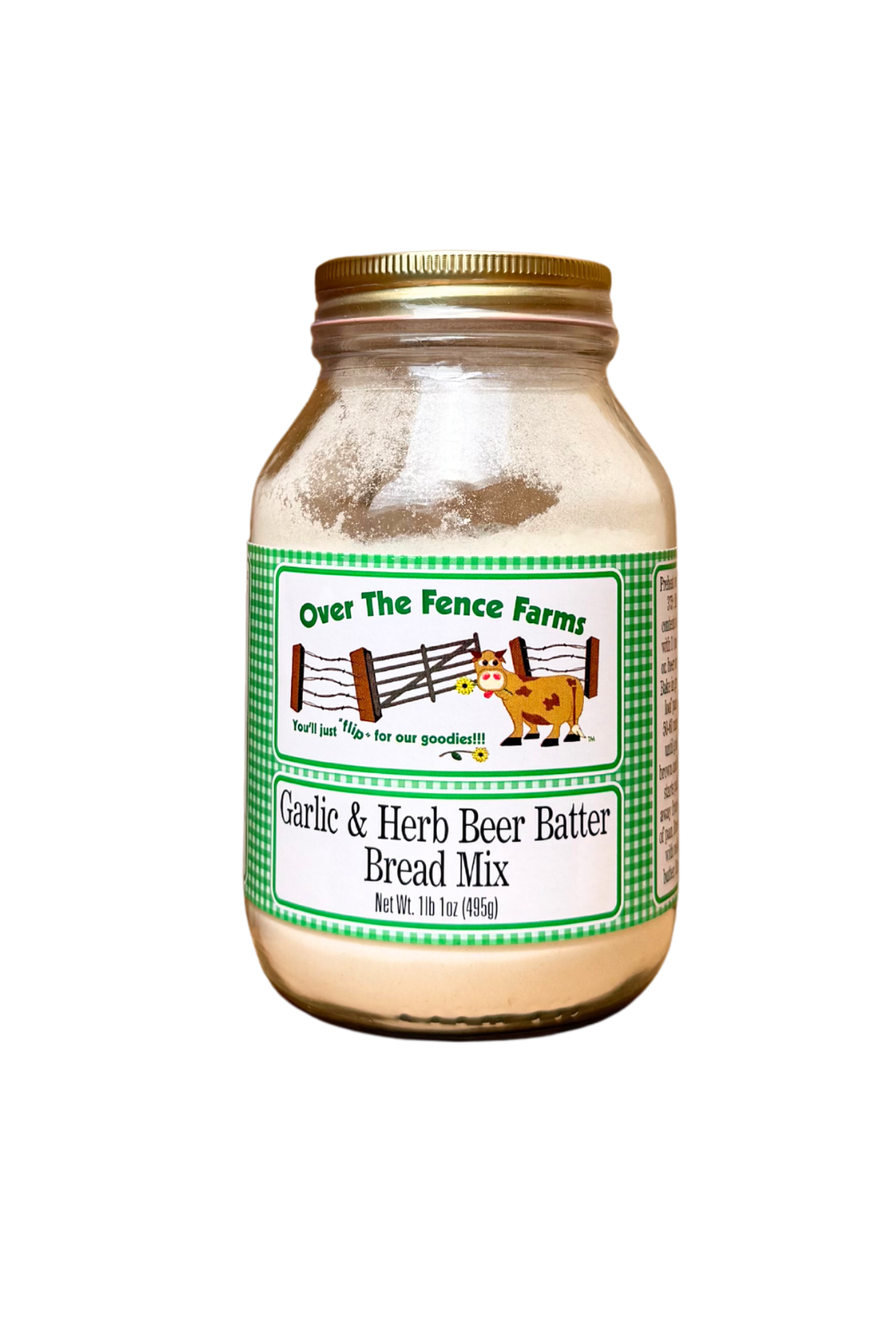 Jar of beer bread mix ready to bake, perfect for homemade gourmet bread