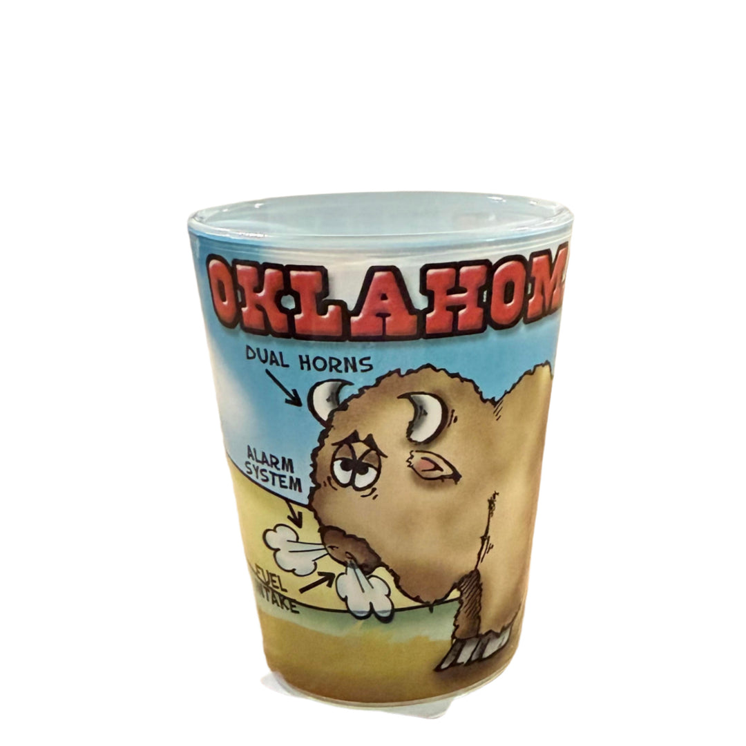 Oklahoma SUV shot glass - funny oklahoma souvenir or gift