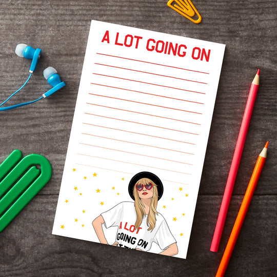 Taylor A Lot Going On Notepad