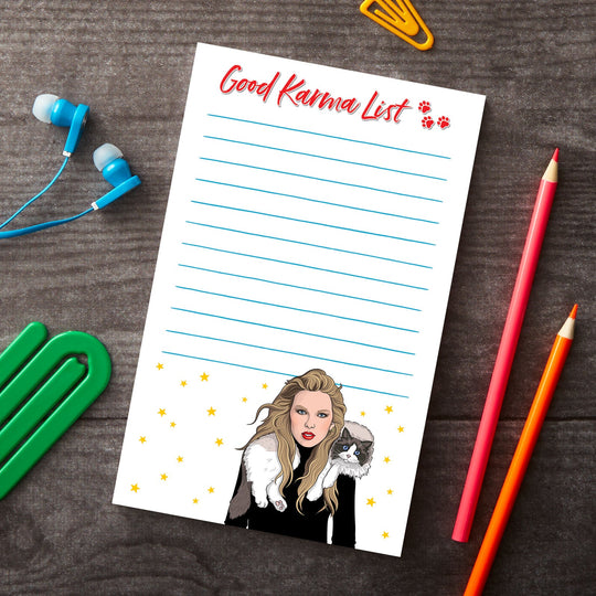 Taylor Good Karma List Notepad