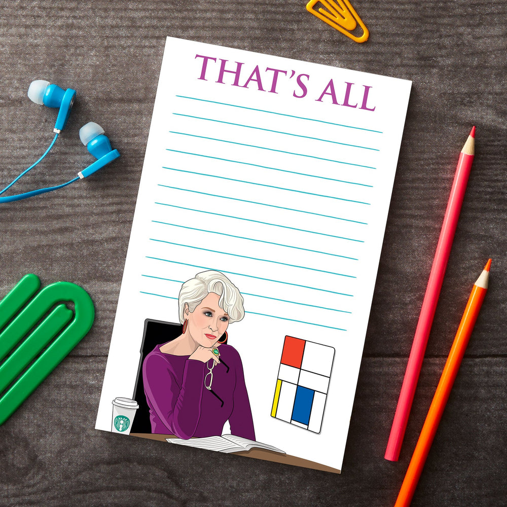 Devil Wears Prada That's All Notepad
