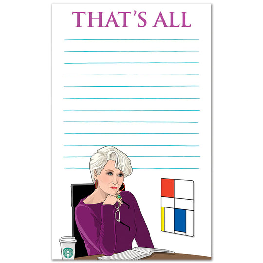 Devil Wears Prada That's All Notepad