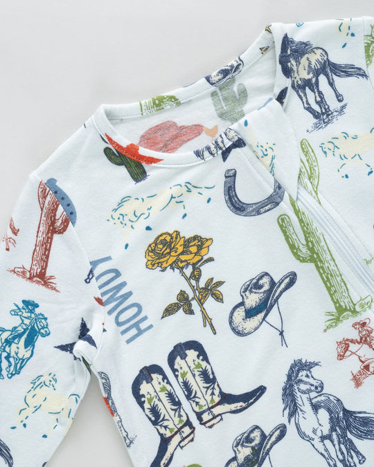 Pink Chicken - Western Dreams Baby Romper