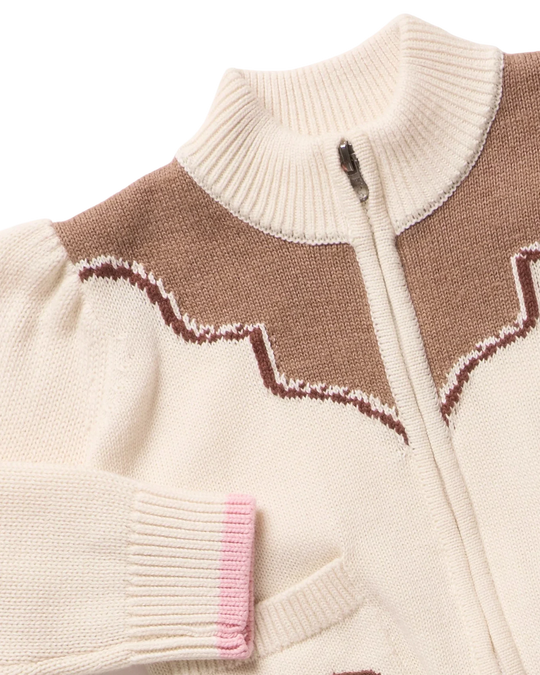 Pink Chicken - Western Zip Sweater