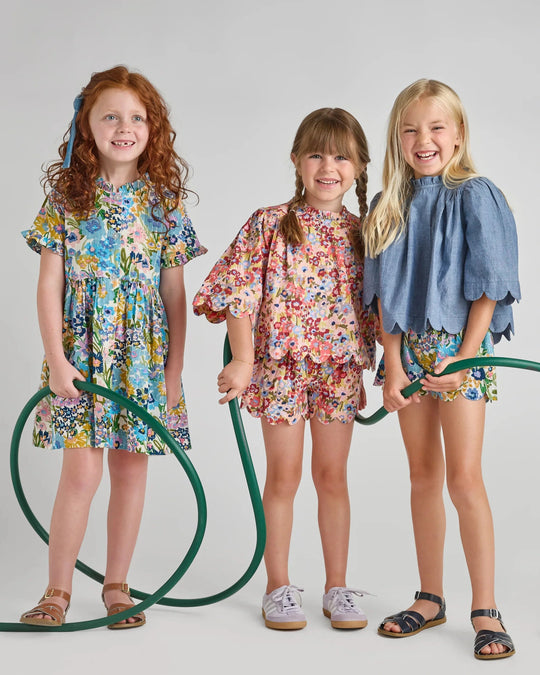 Pink Chicken - Sketched Floral Autumn Dress