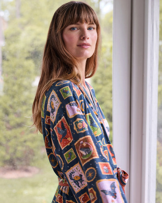 Midnight Gallery Night Sky Eco Satin Robe