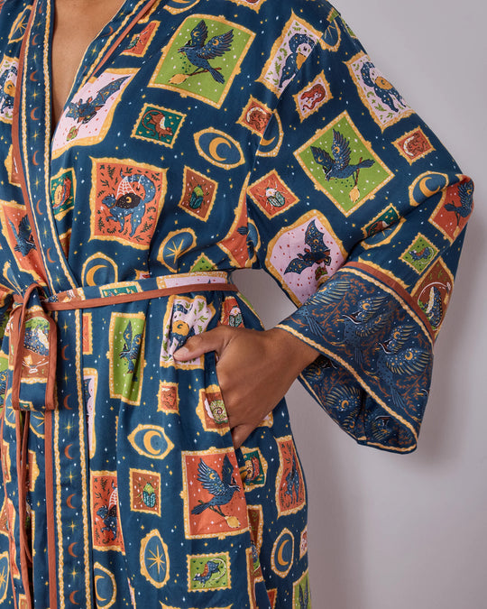 Midnight Gallery Night Sky Eco Satin Robe