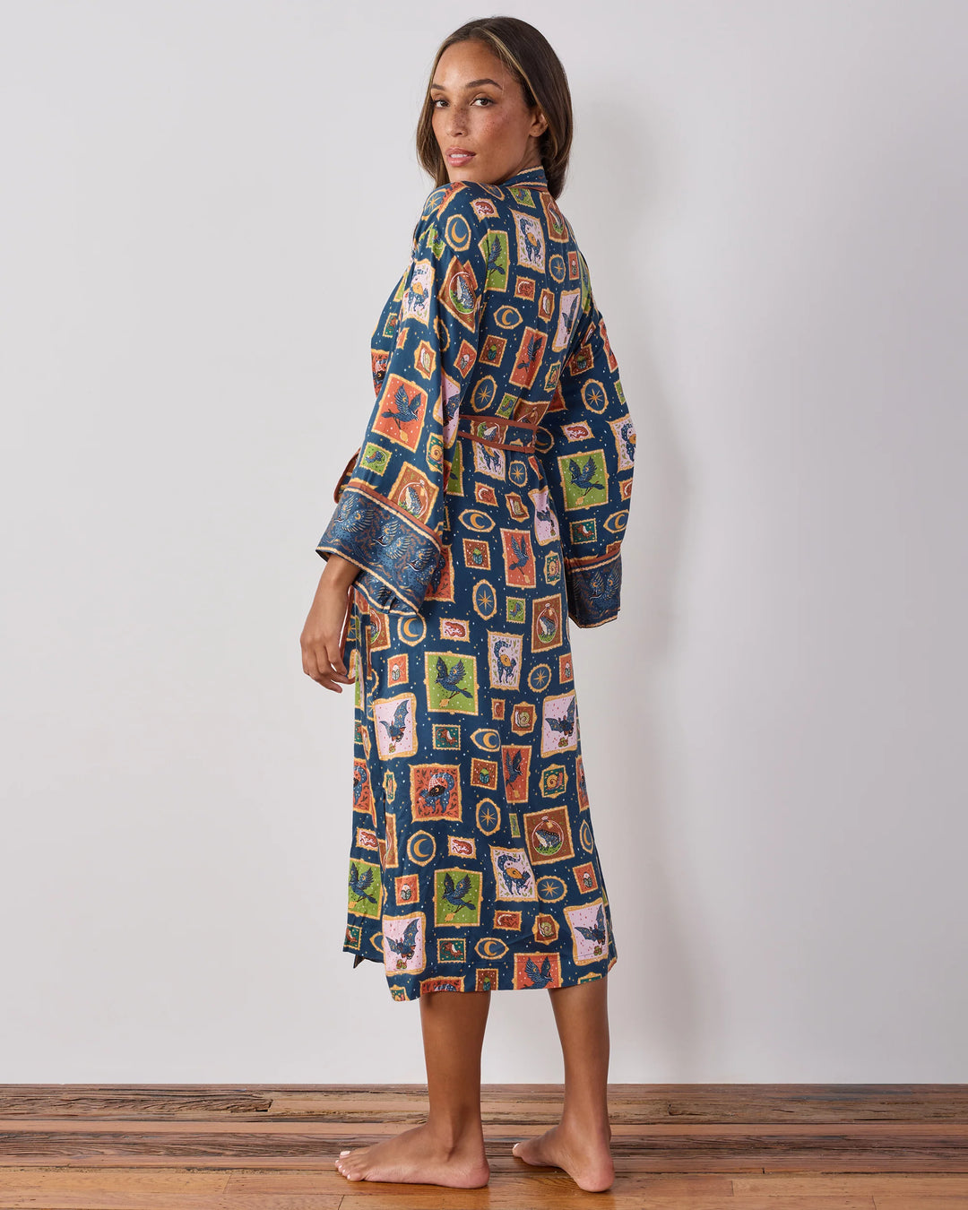 Midnight Gallery Night Sky Eco Satin Robe