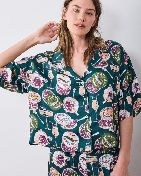 Champagne & Caviar Wildest Dreams Eco Satin PJ Set