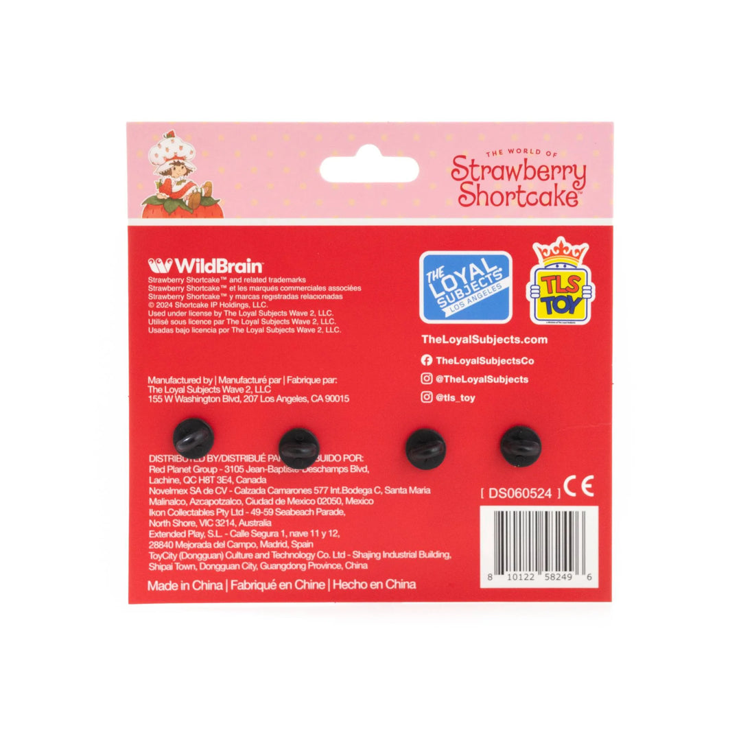 Strawberry Shortcake Glitter Enamel Pin 4-Pack