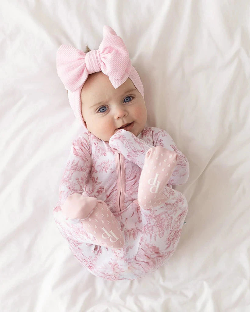 Posh Peanut - Antoinette Pink Toile Convertible One Piece