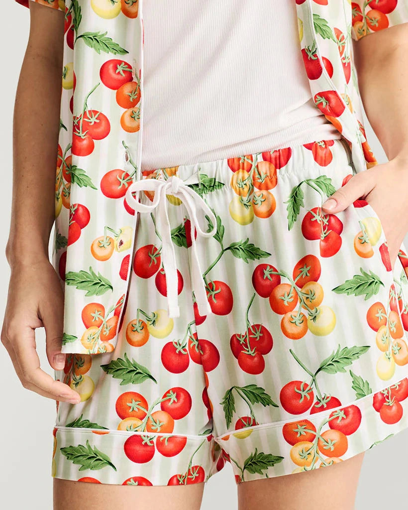 Posh Peanut - Cherry Tomatoes Women's Luxe Pajama Set