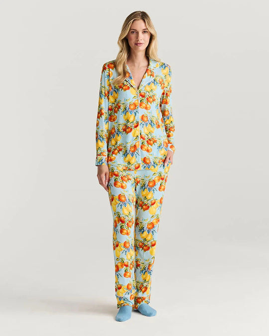 Posh Peanut - Lucia Citrus Women's Luxe Pajama Set