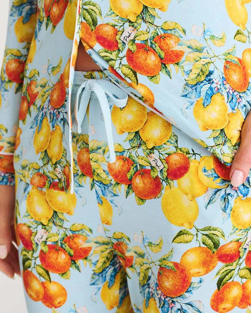 Posh Peanut - Lucia Citrus Women's Luxe Pajama Set
