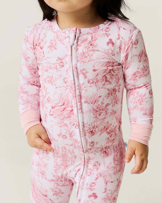 Posh Peanut - Antoinette Pink Toile Convertible One Piece