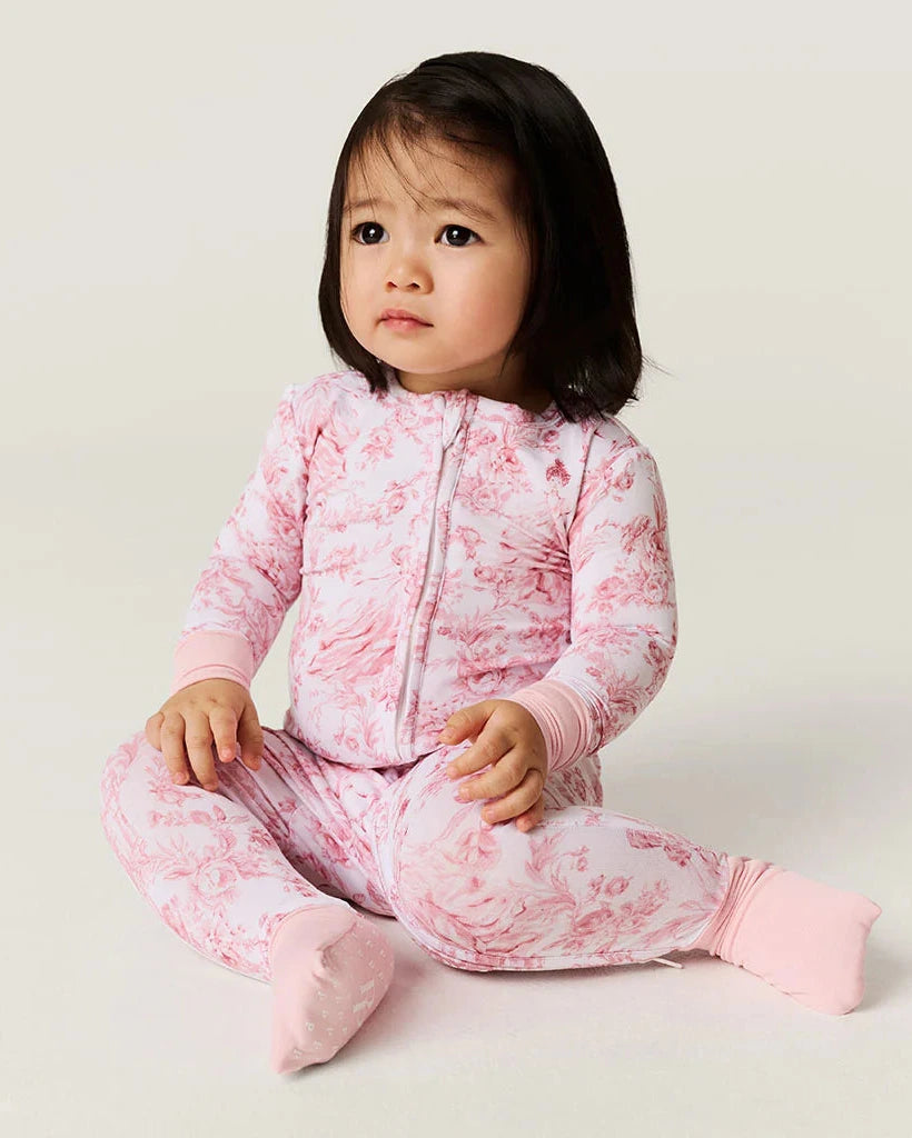Posh Peanut - Antoinette Pink Toile Convertible One Piece