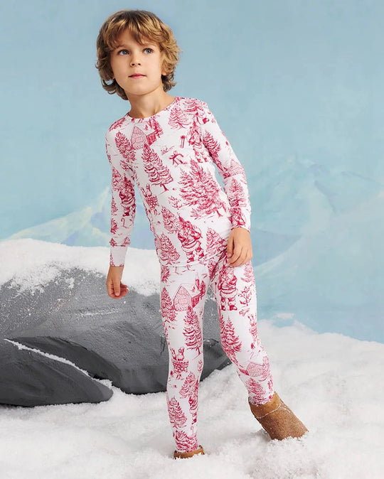 Posh Peanut - Father Christmas Classic Pajama Set