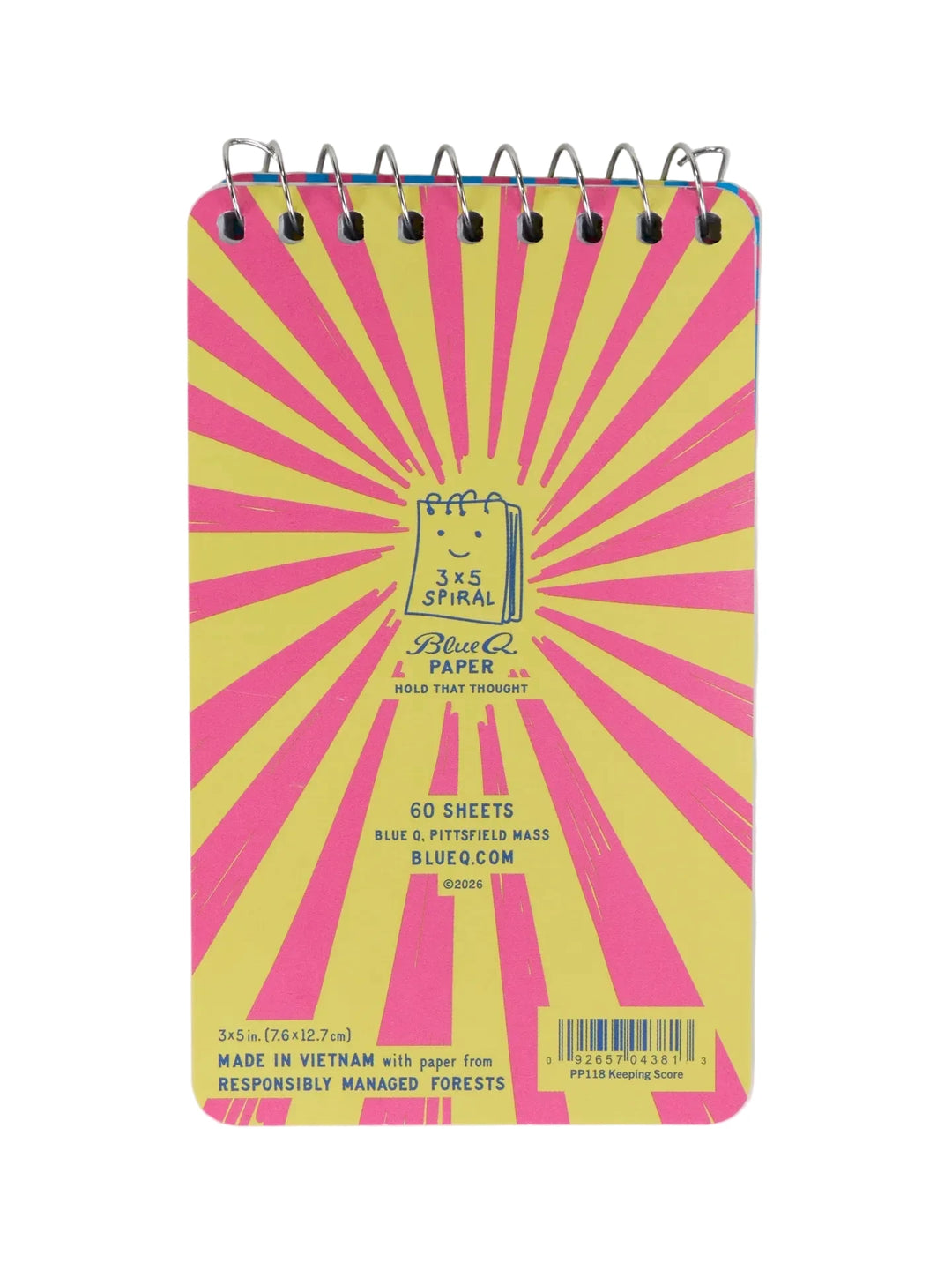 Keeping Score Mini Spiral Notebook