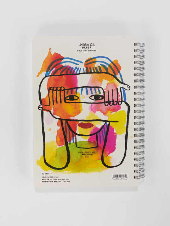 Everything I'm Avoiding Watercolor Spiral 6x8 Notebook
